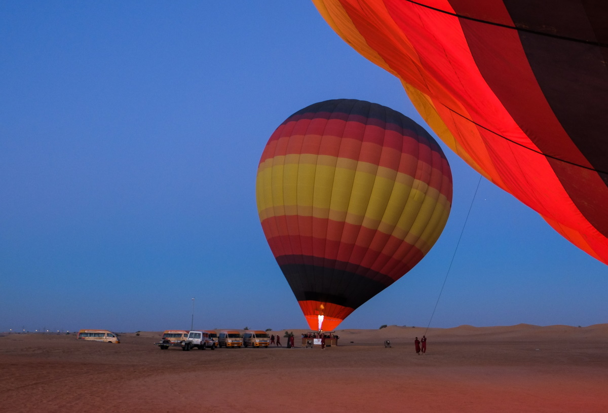 Ballon désert Dubaï