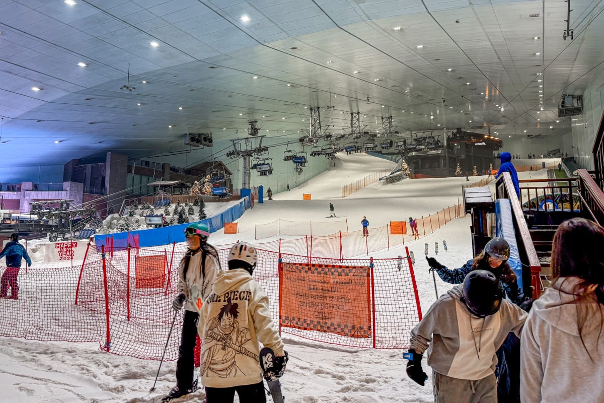 Bas des pistes à Ski Dubai
