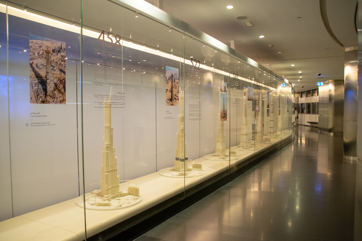 Dans la partie musée du Burj Khalifa