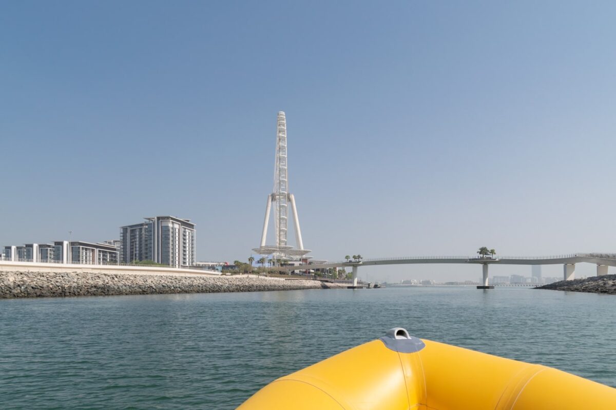 Ain Dubai et JBR depuis les Yellow Boats