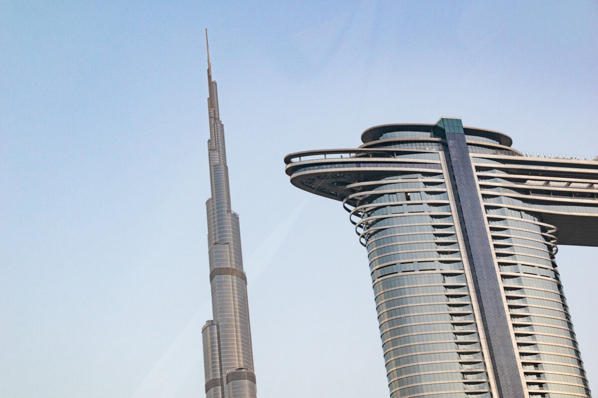 Sky Views à Dubai vu de l'extérieur