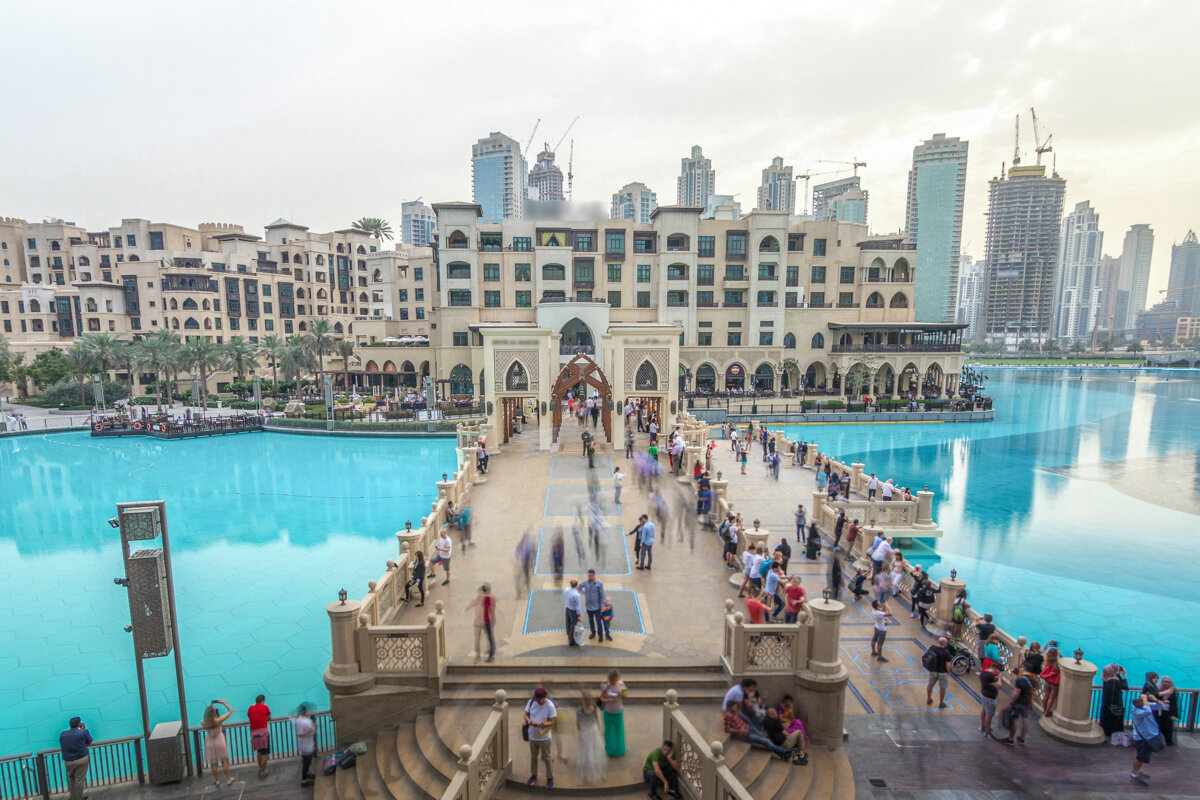 Passerelle pour l'accès au Dubai Mall