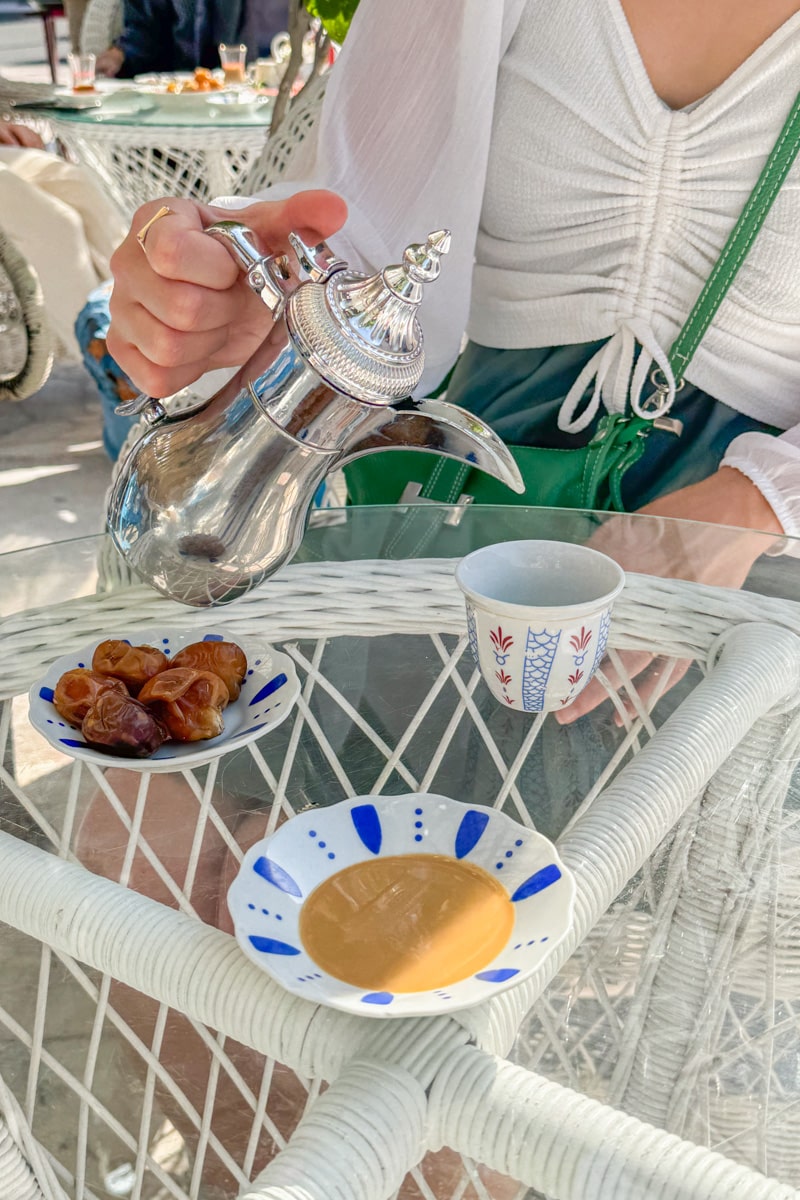Arabic coffee à l'Arabian Tea House