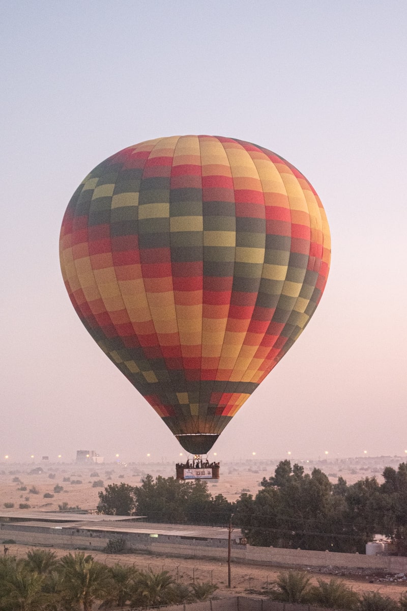 Montgolfière en plein vol à Dubai